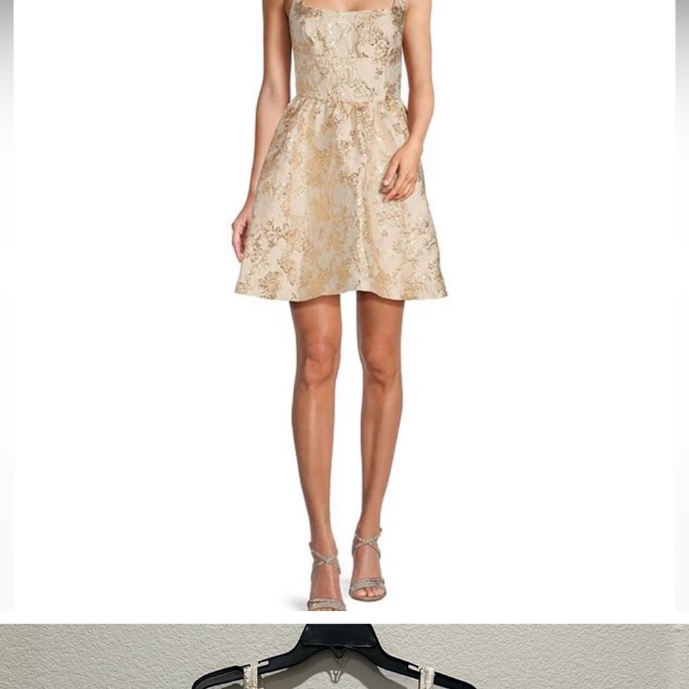 Antonio Melani NWT Elegant Gold Floral Dress
